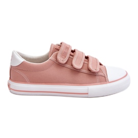 Klassische Sneaker aus Stoff mit Klettverschluss Big Star LL274A200 Pink rosa