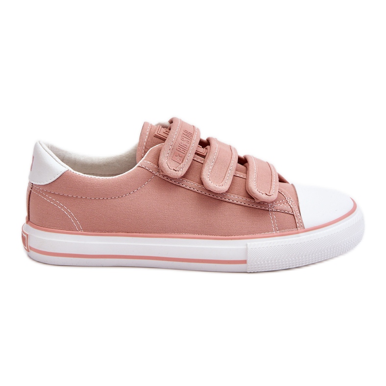 Klassische Sneaker aus Stoff mit Klettverschluss Big Star LL274A200 Pink rosa