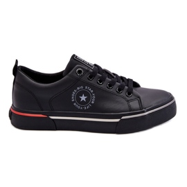 Herren Ledersneaker Big Star LL174210 Schwarz
