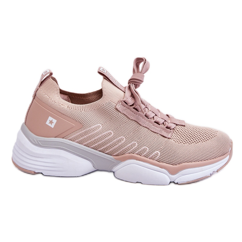 Sportschuhe zum Hineinschlüpfen für Damen Memory Foam System Big Star LL274A141 Nude rosa