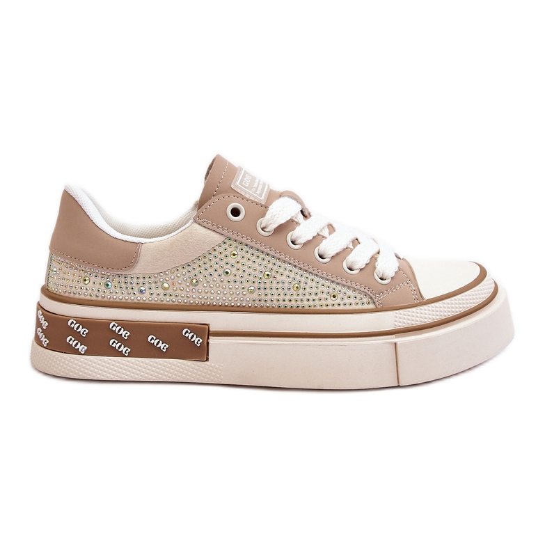 Damen Sneakers mit Jets GOE LL2N4055 Beige