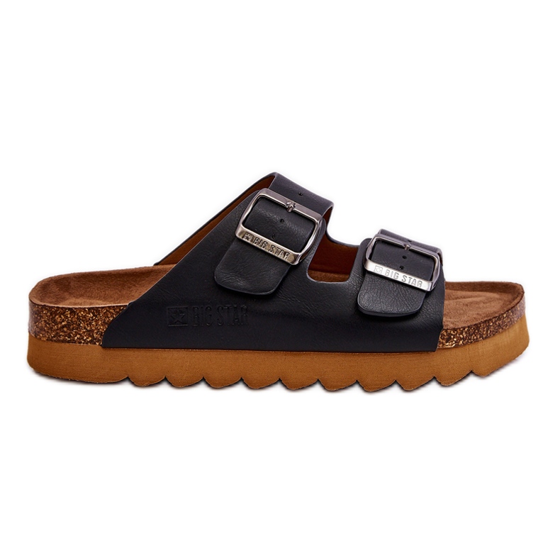 Klassische Damen Big Star Hausschuhe LL274477 Schwarz