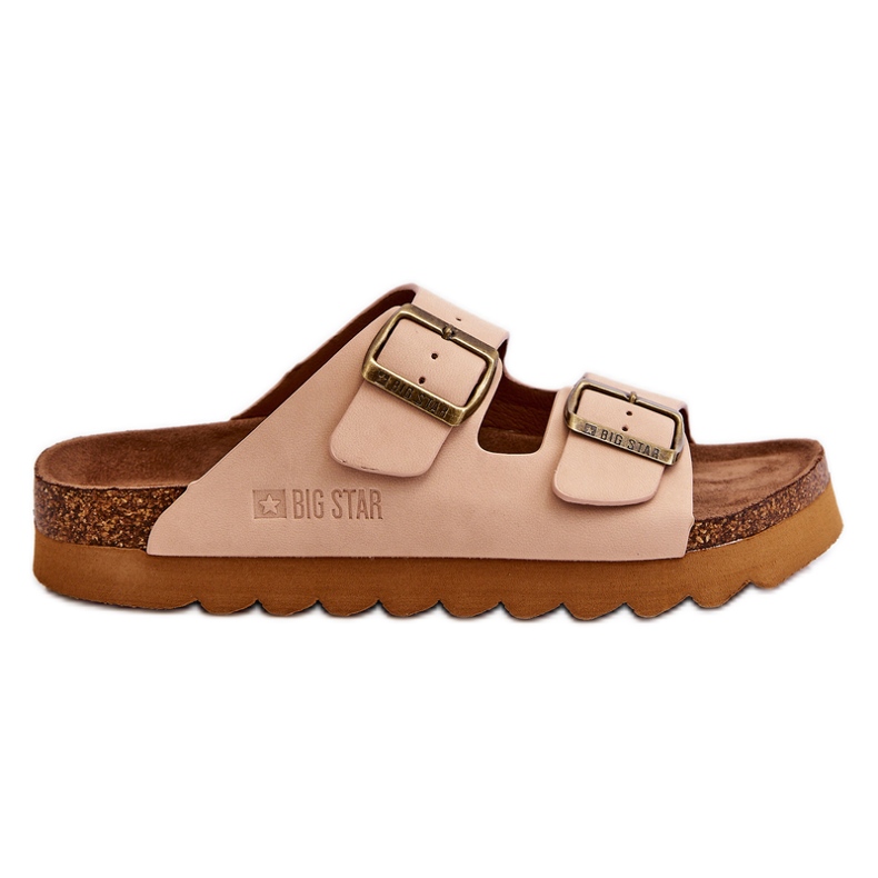 Klassische Damen Big Star Hausschuhe LL274478 Beige