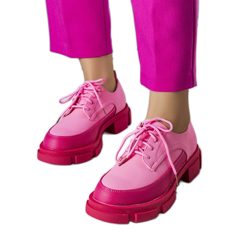 BM Pinke Schuhe mit massiver Sohle von Kay rosa