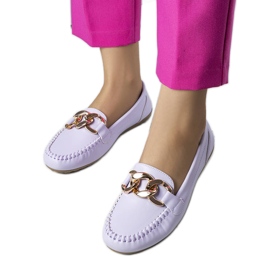 Lila Loafer mit Norma-Kette