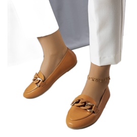 Braune Loafer mit Kette von Mamie