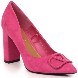 Vinceza 2246 Pumps aus fuchsiafarbenem Wildleder rosa