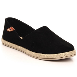 Damen-Espadrilles zum Hineinschlüpfen schwarz Vinceza 34591