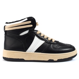 Hohe schwarze Damensneaker von Shelovet