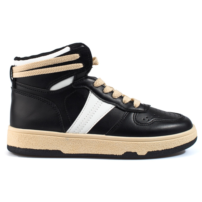 Hohe schwarze Damensneaker von Shelovet