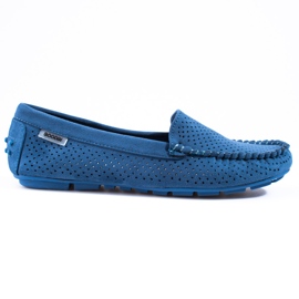 Goodin Hellblaue Shelovet Leder-Loafer