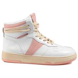 Hohe weiße Damensneaker von Shelovet