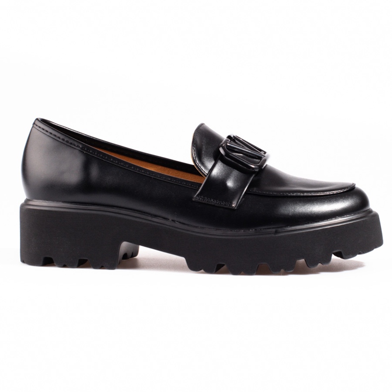 Vinceza Damenschuhe aus schwarzem Kunstleder