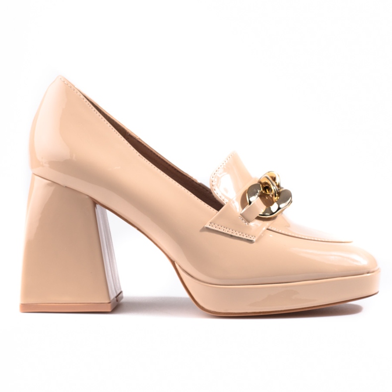 Beige Absatzpumps von Vinceza