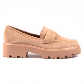 Beige Wildlederschuhe für Damen von Vinceza
