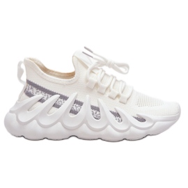 PG1 Modischer Socken-Sneaker für Damen Weiß Daxo