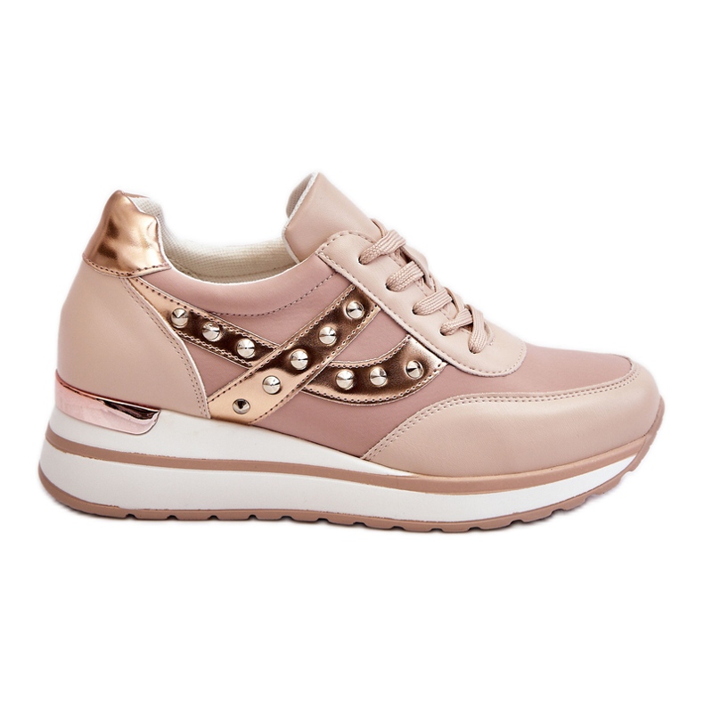 Nude Adley Sneakers mit Nieten beige