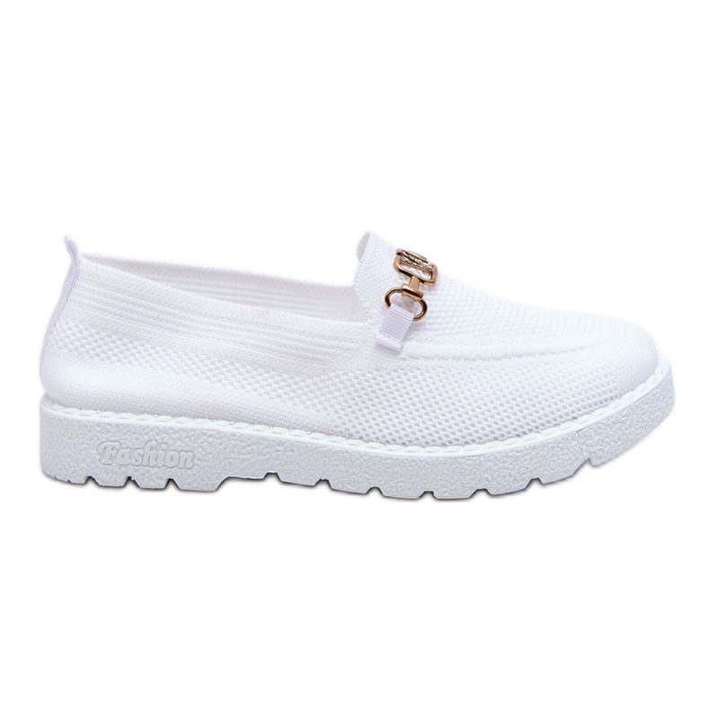 Alena Damen Slip-On Sneakers mit Verzierung Weiß