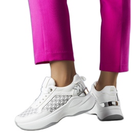 Weiße Turnschuhe mit Margie-Monogramm