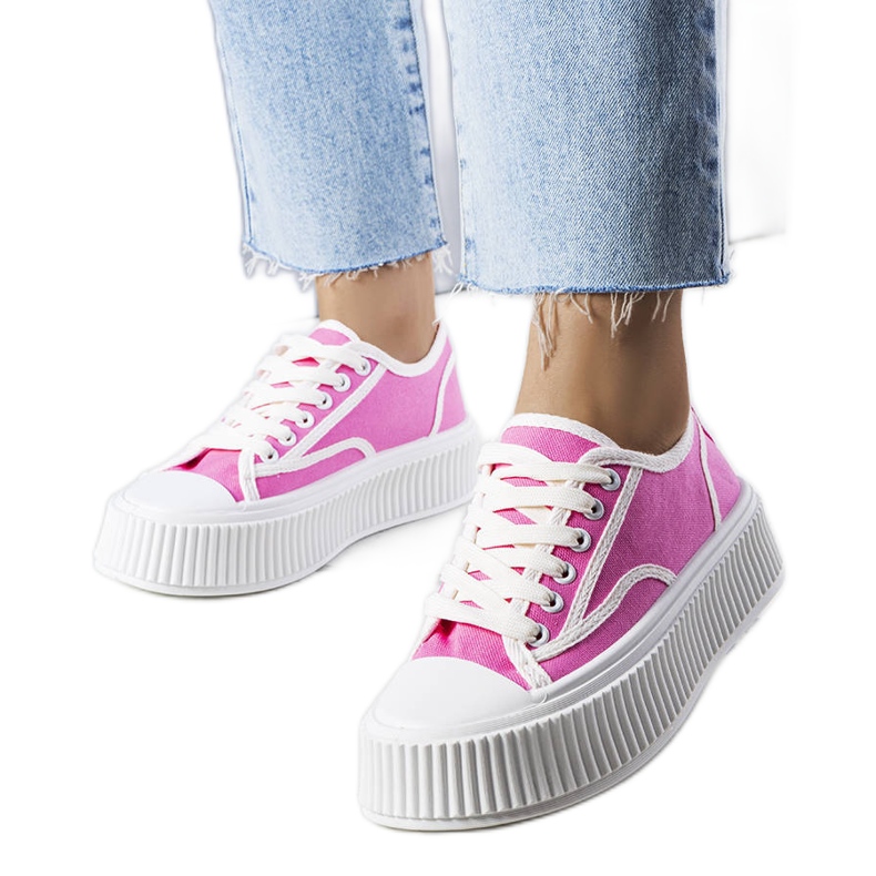 Pinkfarbene Plateausneaker von Delores rosa