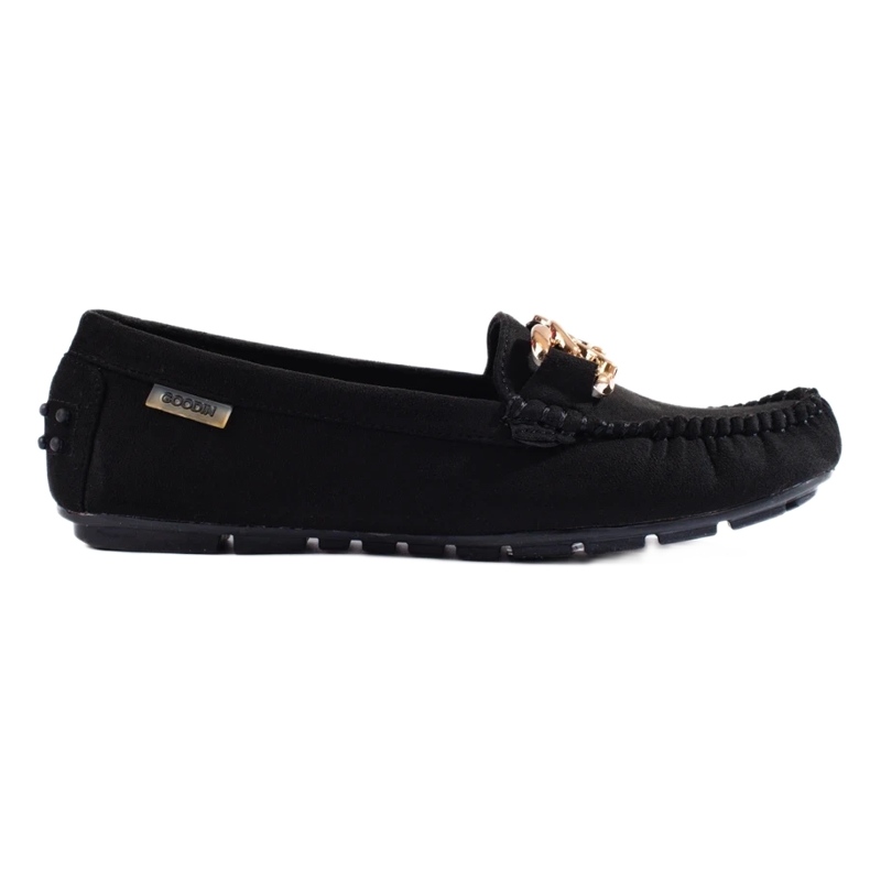 Klassische schwarze Shelovet-Loafer für Damen