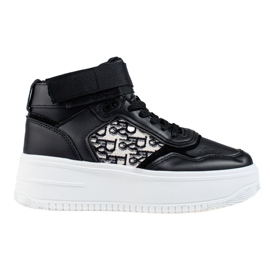 Shelovet High-Plateau-Sneaker für Damen schwarz