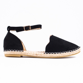 Vinceza Damen-Espadrilles mit schwarzer Schnalle
