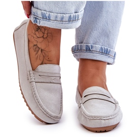 FC3 Klassische Wildlederloafer für Damen Grau Ivana