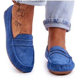 FC3 Klassische Wildlederloafer für Damen Blau Ivana