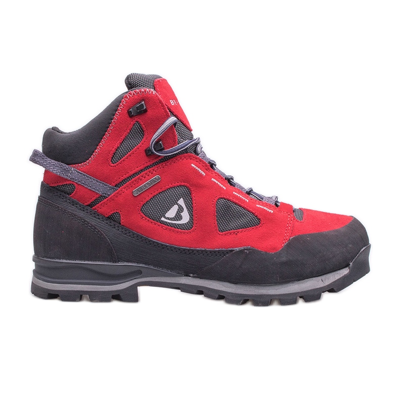 BERGSON Kakka Mid Stx Damen-Trekkingschuhe rot/schwarz
