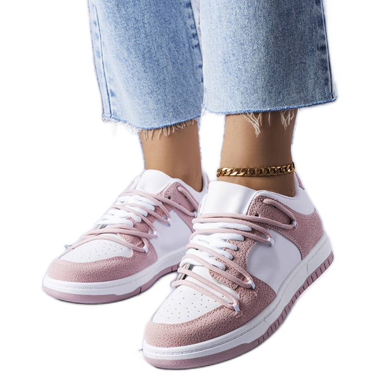 PA1 Pinke Turnschuhe von Hila weiß