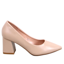 PA1 Althea Beige Pumps mit hohem Absatz
