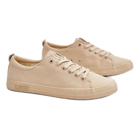 Glatte niedrige Damen-Turnschuhe Big Star LL274061 Beige