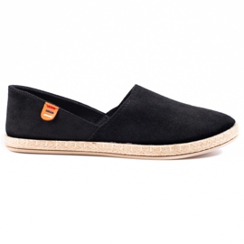 Vinceza Damen leichte Espadrilles schwarz