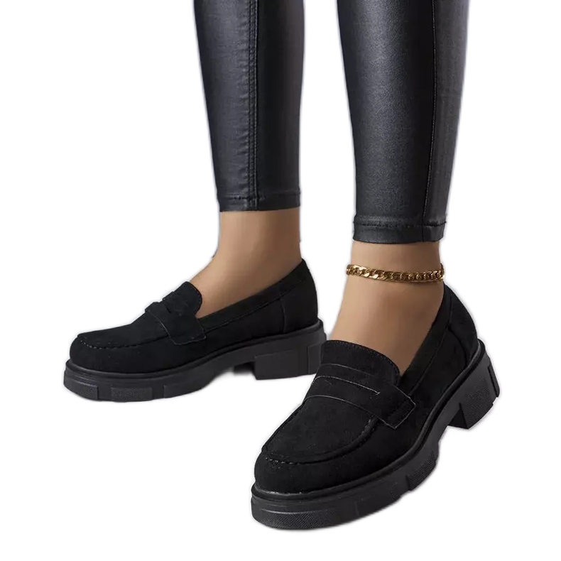 PA1 Schwarze Schuhe aus Öko-Wildleder von Alacoque