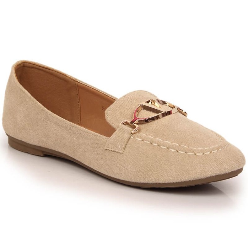 Vinceza Schuhe Wildleder Loafer W 2227 JAN185B beige