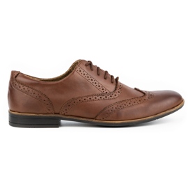 Olivier Lederformelle Schuhe Brogues 306GT braun