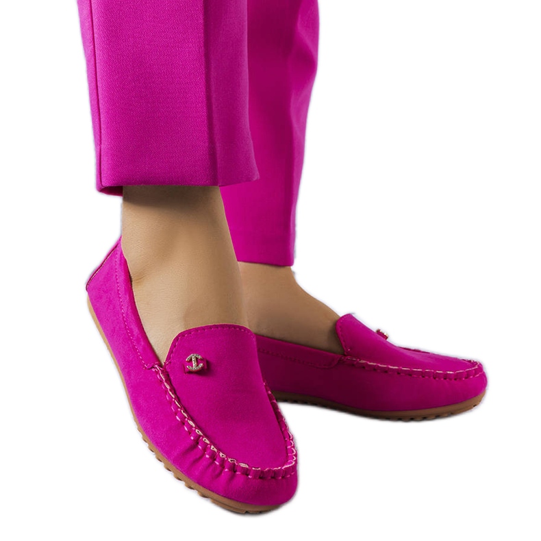 Rosa Loafer mit Ledersohle von Verrill