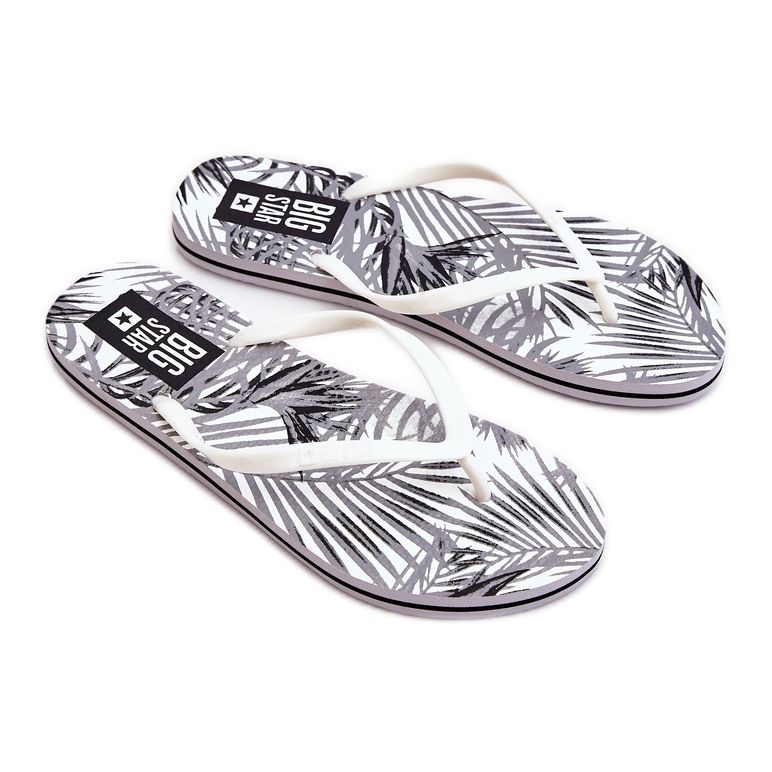 Modische Damen Flip Flops Big Star LL274818 Weiß