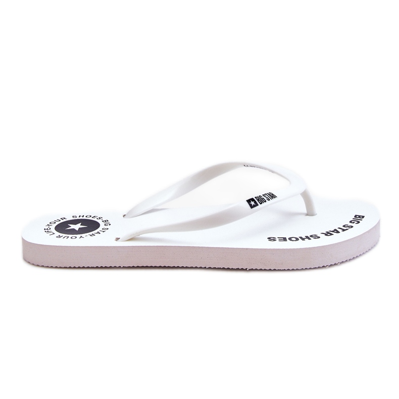 Bequeme Big Star Flip Flops LL274795 Weiß