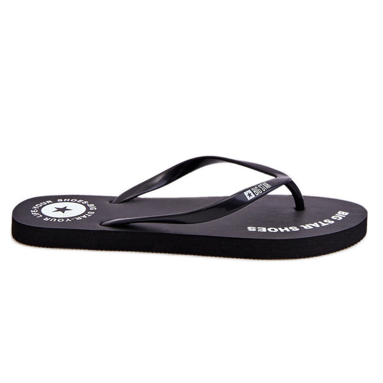 Bequeme Big Star Flip Flops LL274800 Schwarz