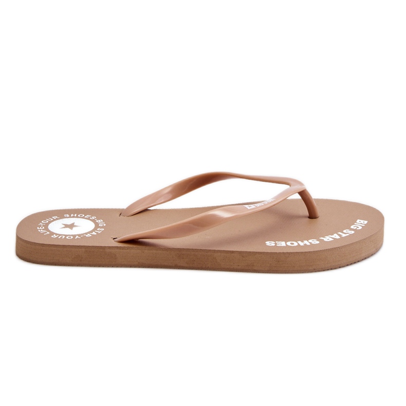Bequeme Big Star Flip Flops LL274796 Beige