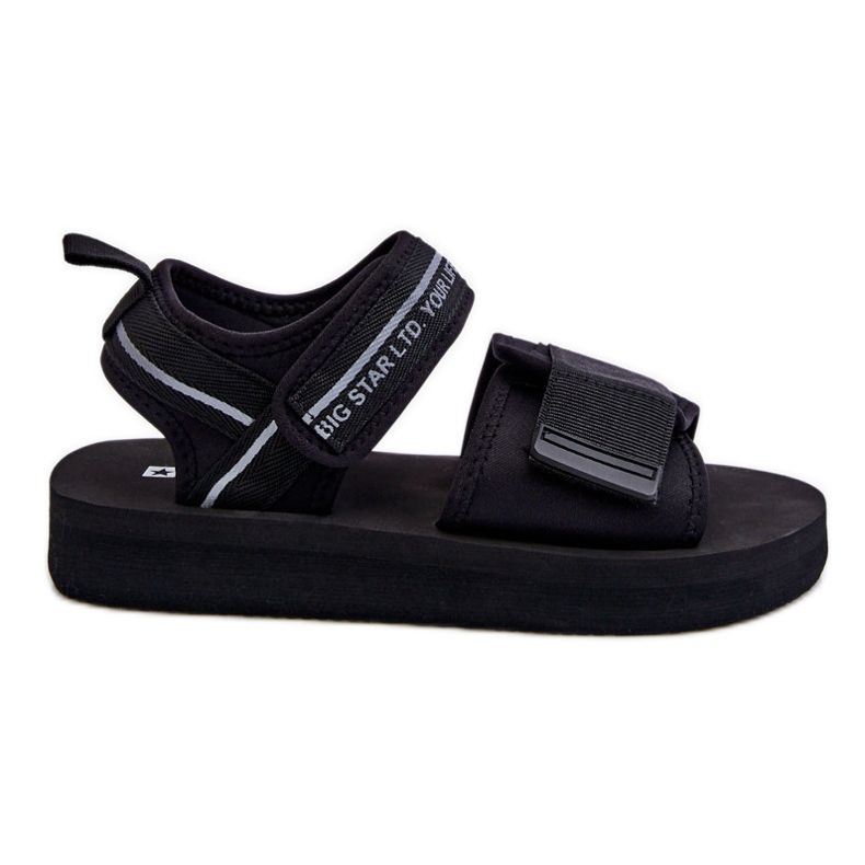 Damen Sandalen mit Klettverschluss Big Star LL274784 Schwarz