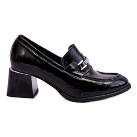Lemar Bequeme, lackierte schwarze Pumps von Damira