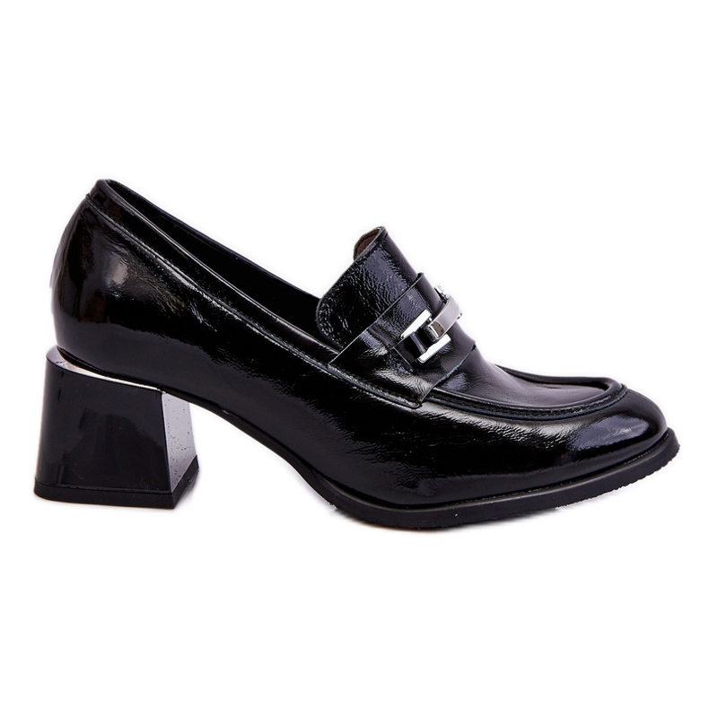 Lemar Bequeme, lackierte schwarze Pumps von Damira