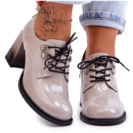 S.Barski Modische High Heels Hellgrau Darren