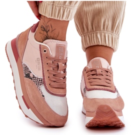 Modischer Sneaker Memory Foam System Big Star LL274366 Pink rosa