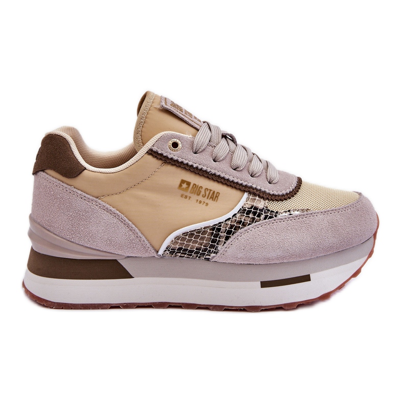Modischer Sneaker Memory Foam System Big Star LL274364 Beige