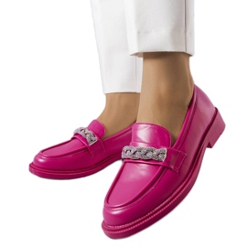 Rosa Loafer mit Strass von Colette
