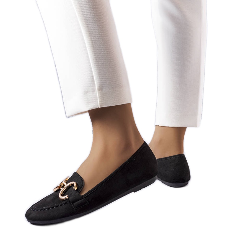 Pitre schwarze klassische Loafer
